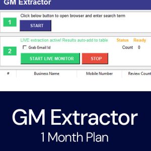 GM Extractor 1 Month Plan